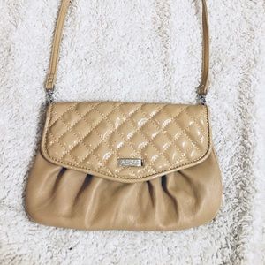 GRACE ADELE Tan Shoulder Purse.